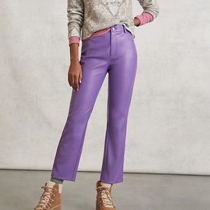 Anthropologie vegan leather pants